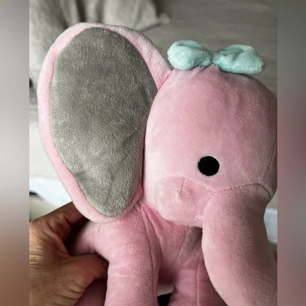 Bedtime Originals Twinkle Toes Hazel Pink Elephant 10 inch Plush Toy